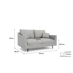 ALFAMA tvåsitssoffa – City Sofa grå small 4