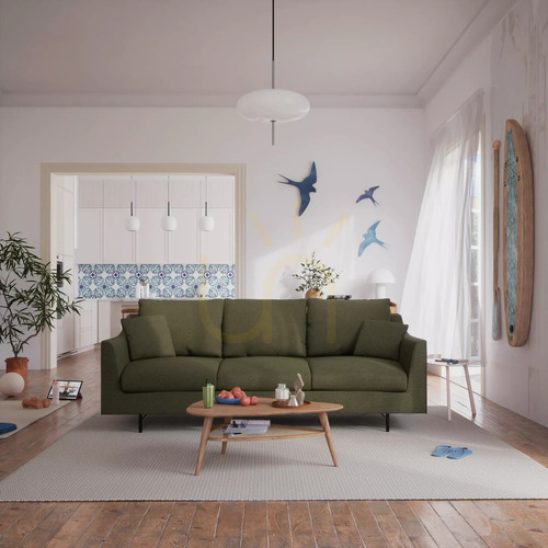 Kontrollera ALFAMA tresitssoffa – Green City Sofa
