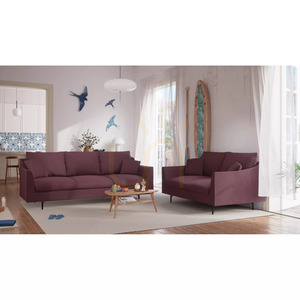 ALFAMA tresitssoffa – Burgundy City Sofa small 6