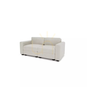GRACIA modulär tvåsitssoffa – krämbeige City-soffa small 3