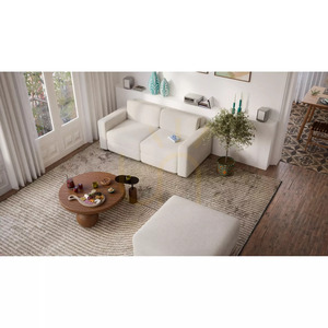 GRACIA modulär tvåsitssoffa – krämbeige City-soffa small 5
