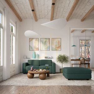 GRACIA modulär tvåsitssoffa – Green City Sofa small 1