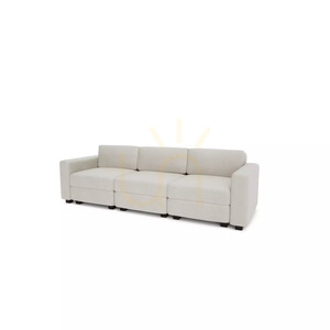 GRACIA modulär 3-sitssoffa – krämbeige City-soffa small 3