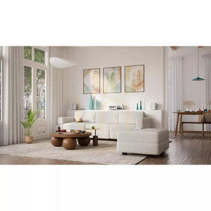 GRACIA modulär 3-sitssoffa – krämbeige City-soffa small 6