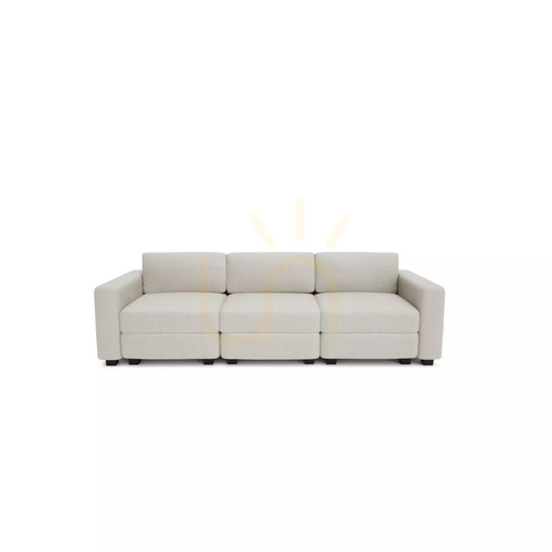 Kontrollera GRACIA modulär 3-sitssoffa – krämbeige City-soffa