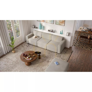 GRACIA modulär 3-sitssoffa – beige och grå City-soffa small 5