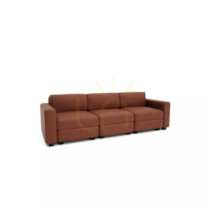 GRACIA modulär 3-sitssoffa – terrakottafärg från City Sofa small 2