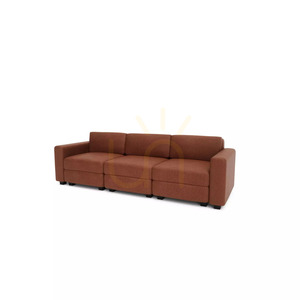 GRACIA modulär 3-sitssoffa – terrakottafärg från City Sofa small 3