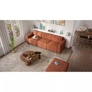 GRACIA modulär 3-sitssoffa – terrakottafärg från City Sofa small 5