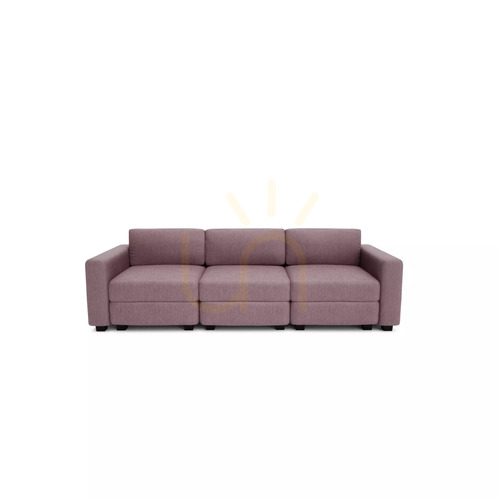 Kontrollera GRACIA modulär 3-sitssoffa – dämpad rosa från City Sofa