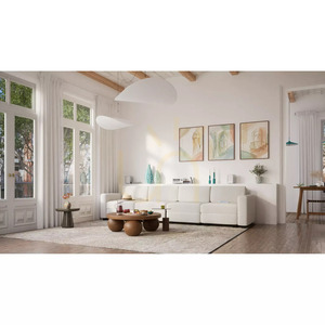 GRACIA modulär 4-sitssoffa – krämbeige City-soffa small 6