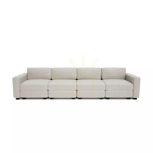 GRACIA modulär 4-sitssoffa – krämbeige City-soffa small 0