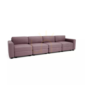 GRACIA modulär 4-sitssoffa – dämpad rosa från City Sofa small 2