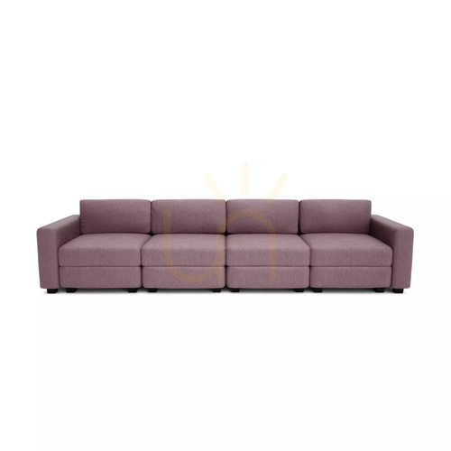 Kontrollera GRACIA modulär 4-sitssoffa – dämpad rosa från City Sofa