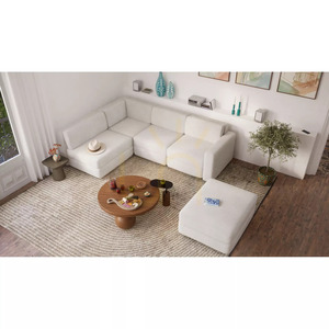GRACIA 4-sitsig hörnsoffa i moduluppbyggnad – krämbeige City-soffa small 5