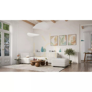 GRACIA 4-sitsig hörnsoffa i moduluppbyggnad – krämbeige City-soffa small 6