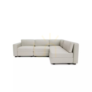 GRACIA 4-sitsig hörnsoffa i moduluppbyggnad – krämbeige City-soffa small 0