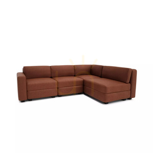 GRACIA 4-sitsig hörnsoffa i moduluppbyggnad – terrakottafärg från City Sofa small 2