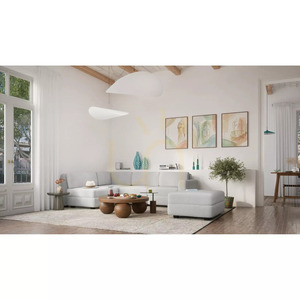 GRACIA 4-sitsig hörnsoffa i moduluppbyggnad – Gray City Sofa small 6