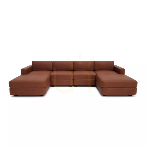 Kontrollera GRACIA modulsoffa – U-formad, 180 x 320 x 180 cm – terrakottafärgad från City Sofa