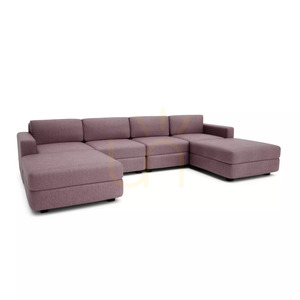 GRACIA modulsoffa – U-formad, 180 x 320 x 180 cm – dämpad rosa, City Sofa small 2