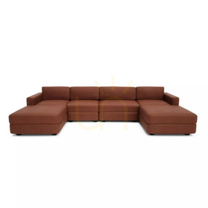 GRACIA modulsoffa – U-formad, 180 x 340 x 180 cm – terrakottafärgad från City Sofa small 0