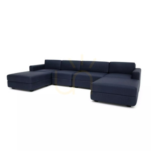 GRACIA modulsoffa – U-formad, 180 x 340 x 180 cm – Mörkblå City-soffa small 3