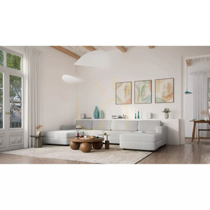 GRACIA modulsoffa – U-formad, 180 x 340 x 180 cm – City Sofa Gray small 6
