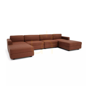 GRACIA modulsoffa – U-formad, 180 x 360 x 180 cm – terrakottafärgad från City Sofa small 2