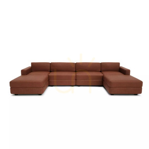 GRACIA modulsoffa – U-formad, 180 x 360 x 180 cm – terrakottafärgad från City Sofa small 0