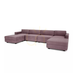 GRACIA modulsoffa – U-formad, 180 x 360 x 180 cm – dämpad rosa, City Sofa small 3