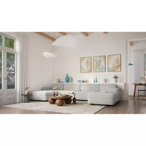 GRACIA modulsoffa – U-formad, 180 x 360 x 180 cm – City Sofa Gray small 6