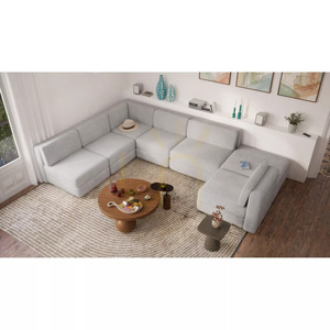 GRACIA modulsoffa – U-formad, 160 x 340 x 230 cm – City Sofa Gray small 5