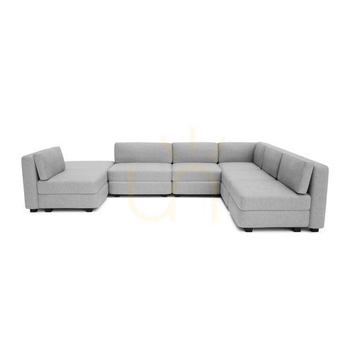 Kontrollera GRACIA modulsoffa – U-formad, 160 x 340 x 230 cm – City Sofa Gray