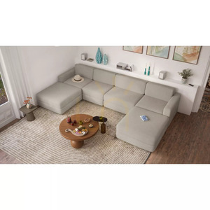 GRACIA modulsoffa – Ändmodul – Beige-grå City-soffa small 8