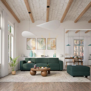 GRACIA modulsoffa – Ändmodul – Green City Sofa small 10