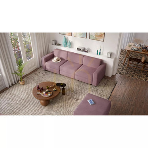 GRACIA modulsoffa – Enkelmodul – Dämpad rosa färg från City Sofa small 11