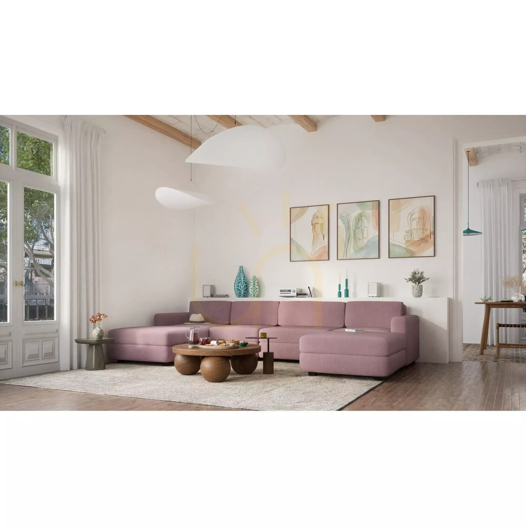 Kontrollera GRACIA modulsoffa – Stor enskild modul – Dämpad rosa färg från City Sofa GRACIA modulsoffa – Stor enskild modul – Dämpad rosa färg från City Sofa