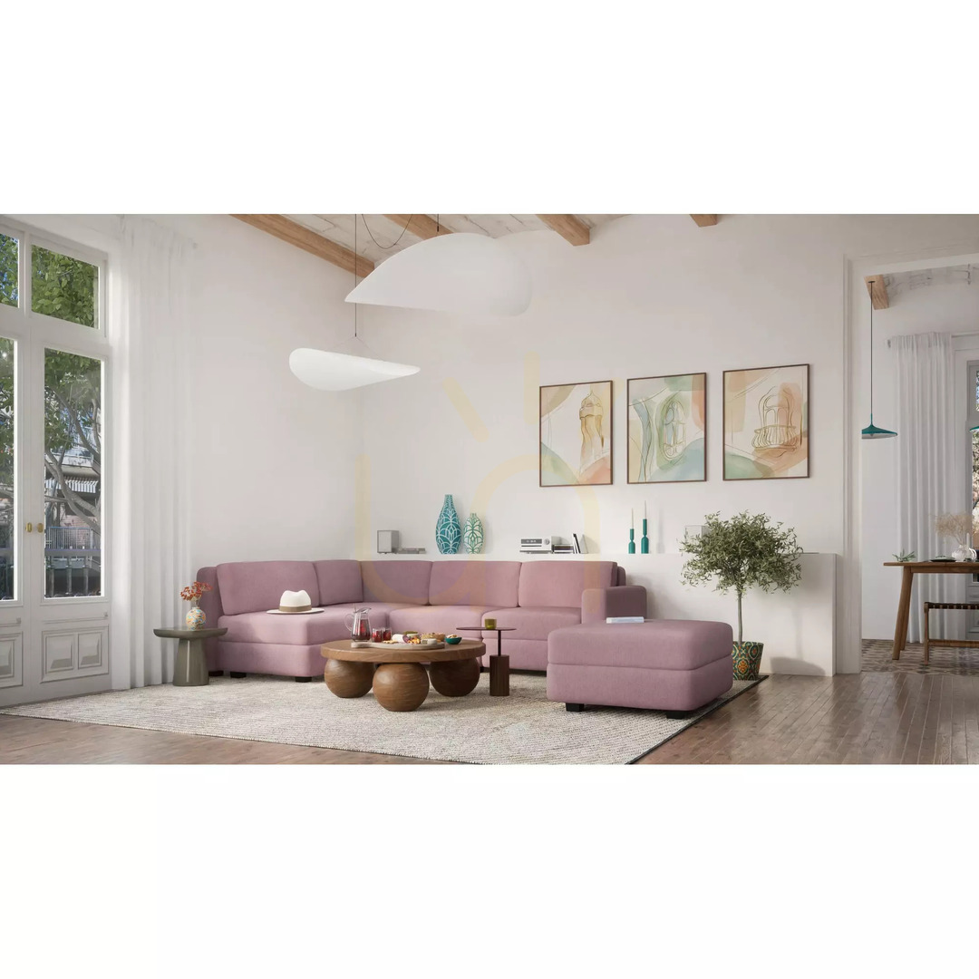 Förhandsvisning GRACIA modulsoffa – Stor enskild modul – Dämpad rosa färg från City Sofa GRACIA modulsoffa – Stor enskild modul – Dämpad rosa färg från City Sofa