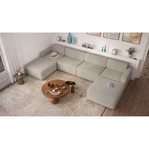GRACIA modulsoffa – Stor ottomanmodul – Beige och grå City-soffa small 12