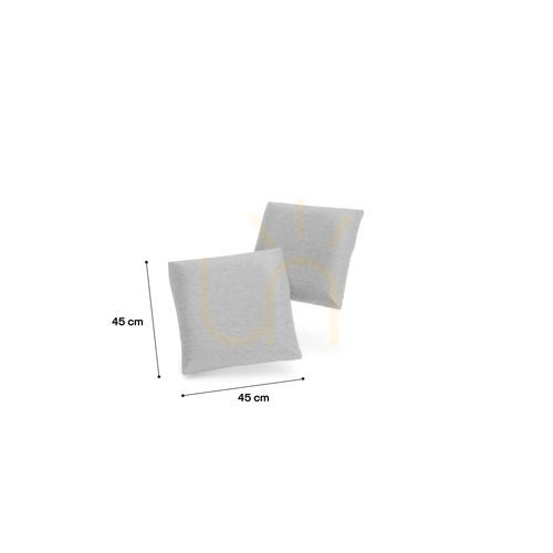 Kontrollera GRACIA-kuddar, 45 x 45 cm – 2-pack – Gray City-soffa