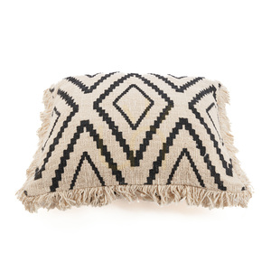 Kuddfodral BAZAR BIZAR Sahara Diamond 50x50 cm bomull natursvart small 10