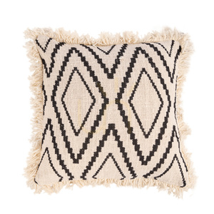 Kuddfodral BAZAR BIZAR Sahara Diamond 50x50 cm bomull natursvart small 5