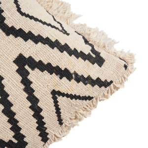 Kuddfodral BAZAR BIZAR Sahara Diamond 50x50 cm bomull natursvart small 6
