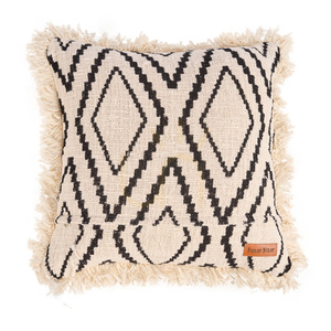 Kuddfodral BAZAR BIZAR Sahara Diamond 50x50 cm bomull natursvart small 8