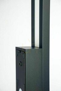SU-MA Langer LGD-610 svart LED-vägglampa för utomhusbruk 61 cm IP65 small 2