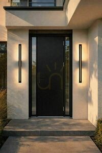 SU-MA Langer LGD-610 svart LED-vägglampa för utomhusbruk 61 cm IP65 small 4