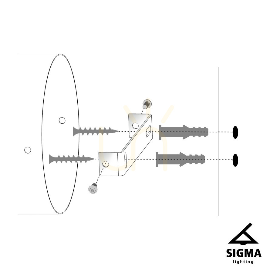 Utsikt Vägglampa Sigma TES guld 33635 Vägglampa Sigma TES guld 33635