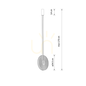 Pendant Light Nowodvorski AURA LED 12233 Transparent Amber 34,5 cm small 6