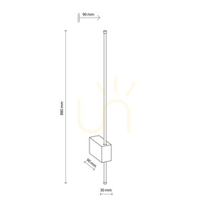 Lixa Brown 12 W LED-vägglampa small 8